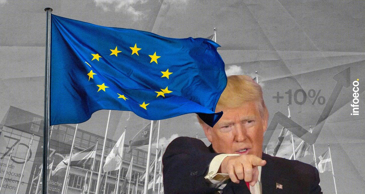 L'Union Européenne prépare sa riposte dans le cas d'une élection de Trump, qui veut imposer des tarifs douaniers de 10%.